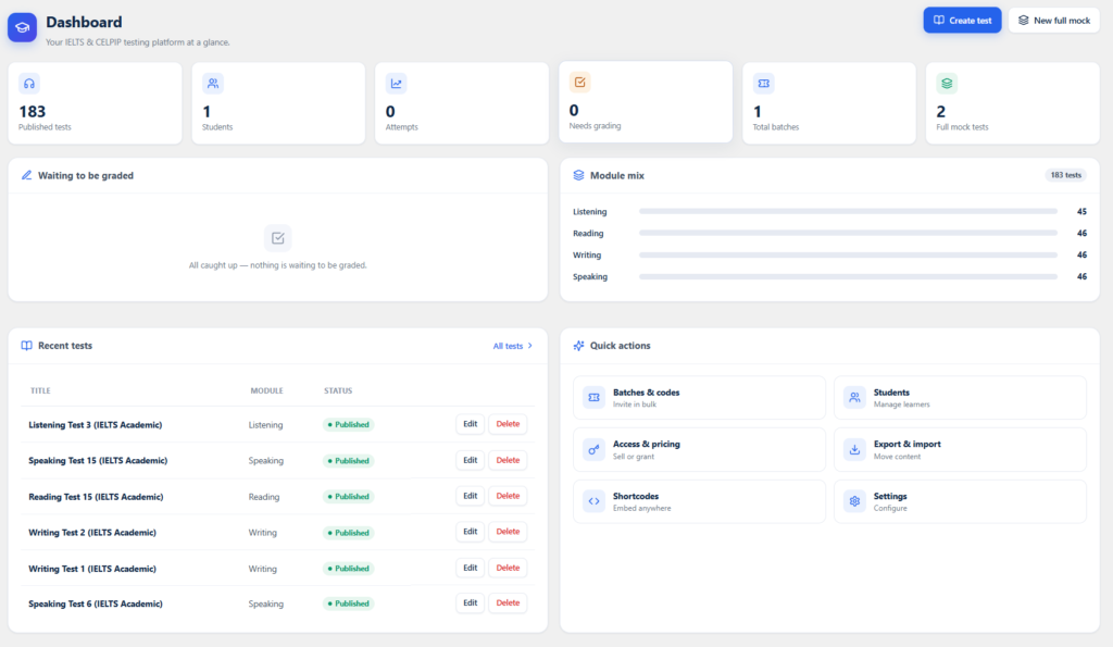 Dashboard